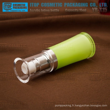 YB-X15 15 ml belle taille stable et de bonne qualité nouveau bambou forme vide acrylique bouteille de lotion